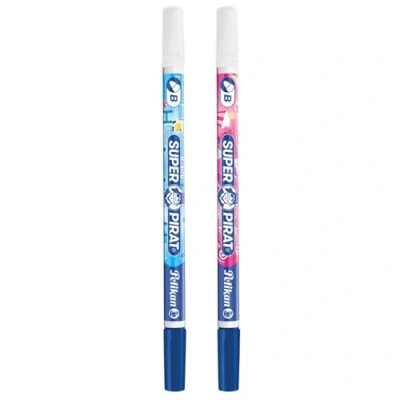 Abbildung von Pelikan 921742 Tintenlöscher Super Pirat Strichstärke B (Breit), 2 Stück