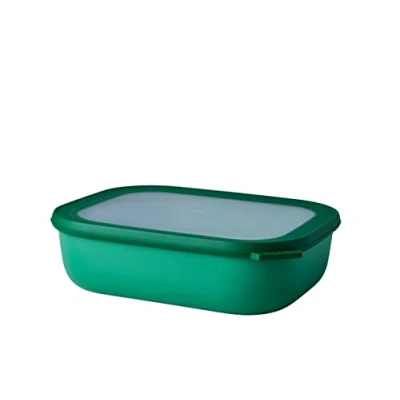Abbildung von Mepal Multi Bowl Cirqula Rectangular Vorratsdose mit Deckel Geeignet als Luftdichte Aufbewahrungsbox für den Kühlschrank, Mikrowellengeschirr &amp; Frischhaltedosen 2000 ml Vivid green