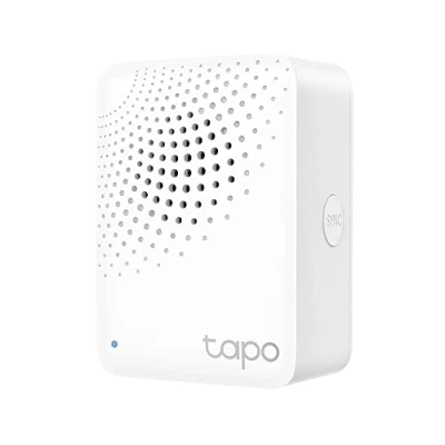 Abbildung von Tapo Smart Hub mit Klingelton H100, für Sensoren/Schalter , verbinde bis zu 64 Geräte, 19 Klingeltöne, Plug &amp; Play