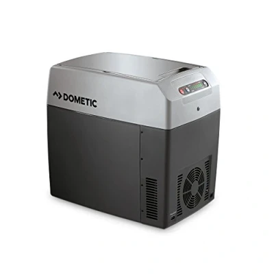 Abbildung von DOMETIC TropiCool TC 21FL tragbare elektrische Kühlbox, 21 Liter, 12/24 V DC/ 220 240 Volt AC für Auto, Lkw, Boot, Reisemobil und Steckdose, Grau