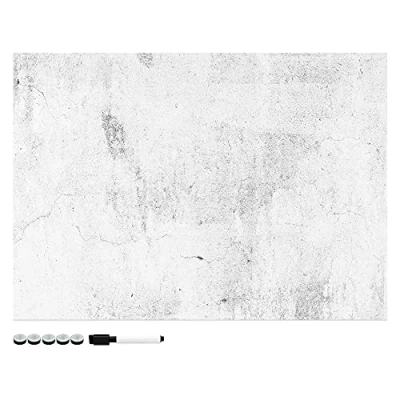 Abbildung von Navaris Magnettafel Magnetpinnwand Memoboard zum Beschriften 70 x 50cm Notiztafel div. Designs Tafel abwaschbar mit Magneten Stift