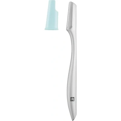 Abbildung von ZWILLING Gesichtshaarrasierer mit Rasierklinge (Für eine präzise Entfernung von Haaren im Gesicht, Hygienisch und Gründlich), Premium, Edelstahl, Silber