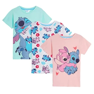 Abbildung von Mädchen 3er Pack Lilo und Stitch T Shirts 11 12 Jahre
