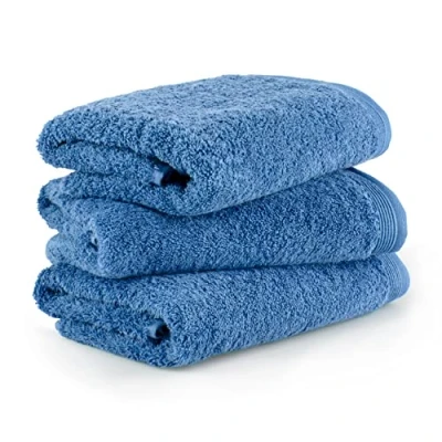 Abbildung von möve Superwuschel Handtuch Set, 3 Handtücher 50 x 100 cm, Made in Germany, 100% Baumwolle, Cornflower