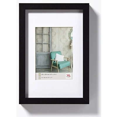 Abbildung von walther design Bilderrahmen schwarz 40 x 50 cm Echtglas Stockholm EA050B