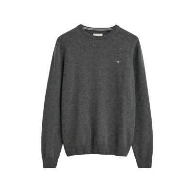 Abbildung von GANT Superfine CREW NECK Strickpullover, Herren, Größe: XL, Grau