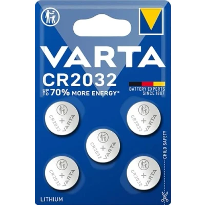 Abbildung von VARTA Batterien Knopfzellen CR2032, 5 Stück, Power on Demand, Lithium, 3V