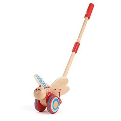 Abbildung von Hape Schiebetier Schmetterling mit bewegenden Flügeln aus Holz