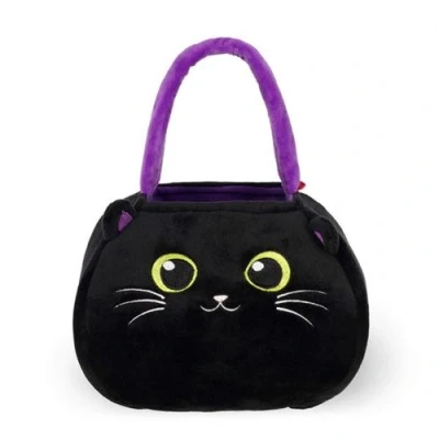 Abbildung von Legami Süßigkeitentasche, Candy Bag, Halloween Beutel für Bonbons, Korb Süßigkeiten oder Saures, aus Stoff und faltbar, Kitty