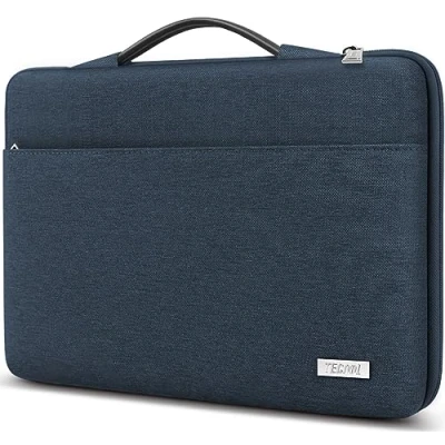 Abbildung von TECOOL 15 15,6 Zoll Laptoptasche Hülle Tasche für 15.6 Lenovo Thinkpad Ideapad HP Acer Asus Dell Samsung Chromebook, Schutzhülle Wasserdicht Notebooktasche Laptop Sleeve 15, Denim Blau