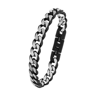 Abbildung von s.Oliver Identarmband Edelstahl Herren Armschmuck, 20+1,5 cm, Silber, Kommt in Schmuck Geschenk Box, 2018703