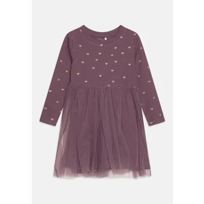 Abbildung von Name it Nmfnadja Dress Cocktailkleid/festliches Kleid für Kinder, Größe: 80, Arctic dusk