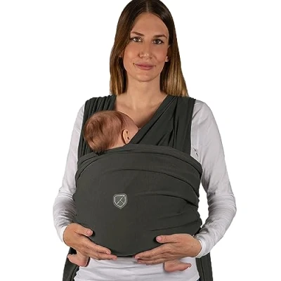 Abbildung von Koala Babycare Babytragetuch Einfach anzuziehen Elastisches Tragetuch bis zu 15 kg Verstellbar und Unisex