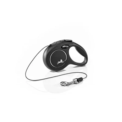 Abbildung von flexi New Classic XS Seil 3 m schwarz für Hunde bis 8 kg