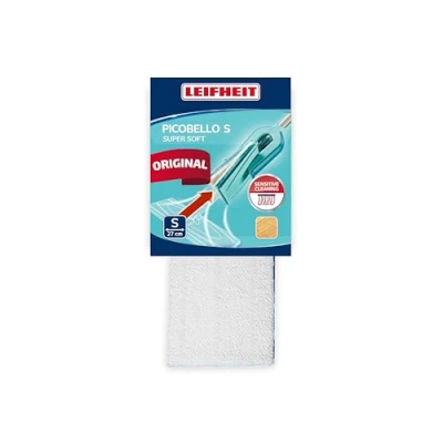 Abbildung von Leifheit Wischpad Picobello S super soft für hochempfindliche Böden, Wischbezug mit spezieller Faserzusammensetzung, 27 cm breiter