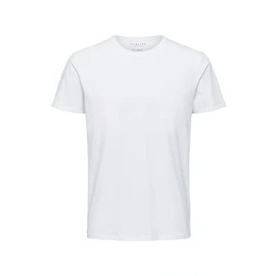 Abbildung von Selected Homme Tshirt basic, Herren, Größe: Small, Bright white