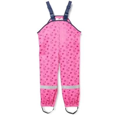 Abbildung von Playshoes Herzchen Regenhose für Kinder, Größe: 116, Pink
