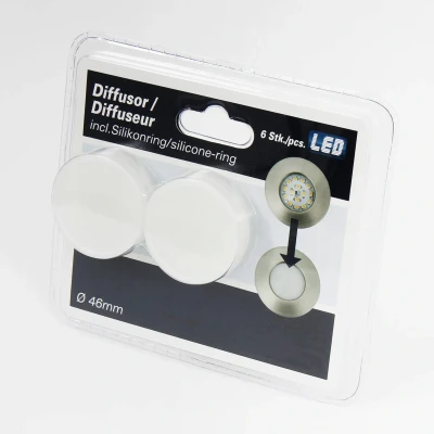 Abbildung von Briloner Leuchten LED Einbauleuchten Diffusor Einsatz, 6 Stück 7223 060, Weiß