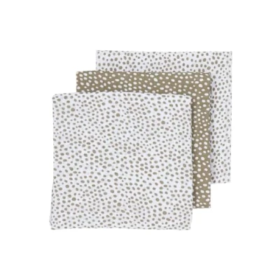 Abbildung von MEYCO Baby Cheetah Mullwindeln, 3er Pack (Musselin aus 100% saugstarker Baumwolle, super weich, schnell trocknend, hochwertige Windeln, Größe: 70 x cm), Taupe