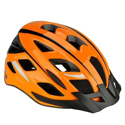 Abbildung von FISCHER Erwachsene Fahrradhelm, Radhelm, Cityhelm Urban, S/M, 52 59cm, orange, mit beleuchtetem Innenring System