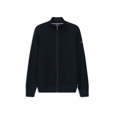 Abbildung von bugatti FULL ZIP Strickjacke, Herren, Größe: Small, Marine