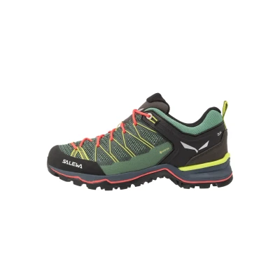 Abbildung von Salewa MTN Trainer LITE GTX Hikingschuh, Damen, Größe: 38, Feld green/fluo coral Schuhe