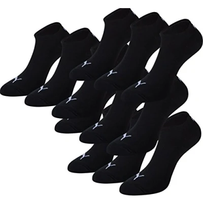 Abbildung von PUMA Unisex Sneakers Socken Sportsocken 4 x 3er Pack (schwarz, 39 42)
