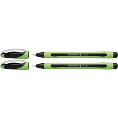 Abbildung von Schneider Xpress Fineliner (Tinte dokumentenecht, Strichstärke 0,8 mm, Made in Germany) 2er Set, schwarz