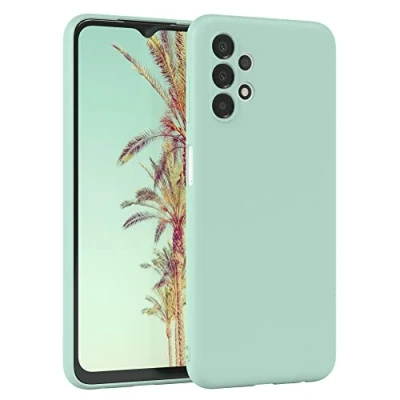 Abbildung von EAZY Case Silikonhülle für Samsung Galaxy A13 (4G) Hülle Silikon Grün weich stoßfeste Handyhülle Schutzhülle mit Kameraschutz Dünn Premium Schutz Cover Bumper in Mint