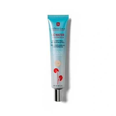 Abbildung von Erborian CC Water mit Centella Asiatica Leichte Creme Hyaluronsäure Die Feuchtigkeitsspendende Koreanische Gesichtspflege gleicht Hautunebenheiten aus für helle Haut: Hell 40 ml
