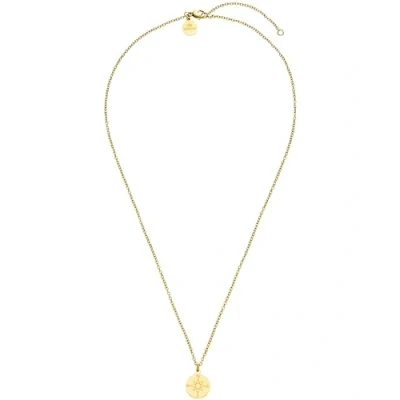 Abbildung von Purelei® Compass Kette Damen (Gold) Halskette aus langlebigem Edelstahl Wasserfeste mit Anhänger 45 50 cm Länge verstellbar für deinen individuellen Look