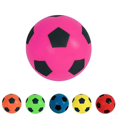 Abbildung von HTI Fun Sport Softball Fußball Indoor/Outdoor aus Schaumstoff Schaumstoffball für Stundenlangen Spaß Erwachsene, Jungen und Mädchen Jeden Alters (Rosa)