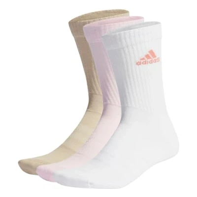 Abbildung von adidas, Cushioned, Socken (3 Paare), Klares Rosa/Weiß/Wund Beige, 43/45, Unisex Adult