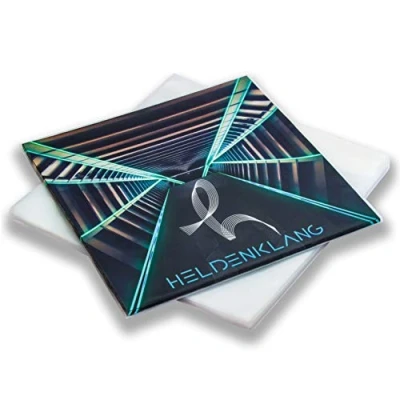 Abbildung von Heldenklang® 12&quot; Schallplatten Hüllen Extra dicke LP Schutzhüllen Sehr transparent Made in Germany 100 Stück