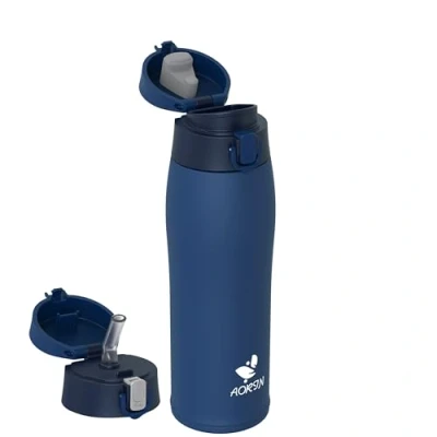 Abbildung von AORIN Trinkflasche Edelstahl 18/8, 750ml, Auslaufsicher Thermoskanne Isolierflasche Doppelwandig, BPA Frei Sportflasche, Trinkflaschen für Sport, Schule, Outdoor