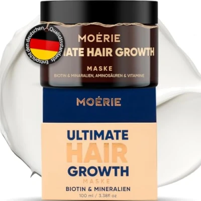 Abbildung von Moerie Mineralstoff Haarwuchs und Reparaturmaske Restorative Haarbehandlungsmaske Haarbehandlung Für Längeres, Dichteres, Volleres Haar Vegane Haarprodukte Parabenfreie Hairprodukte 100ml