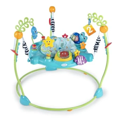 Abbildung von Baby Einstein Ocean Explorers Curiosity Cove 2 in 1, Türhopser und Bodenspielzeug, Alter 6 12 Monate