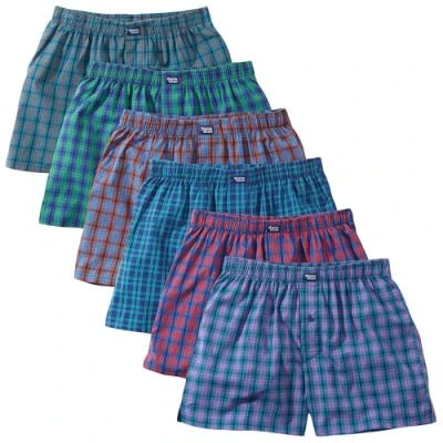 Abbildung von Charles Wilson 6er Packung Gewebte Boxershorts (L, Multi Check 81)