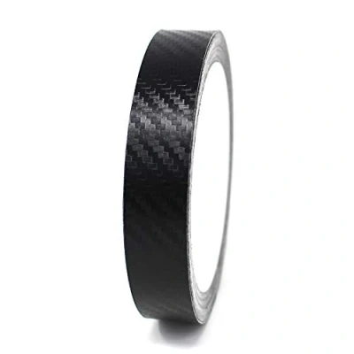 Abbildung von 10 Meter (0,79/Meter) Zierstreifen Auto Motorrad Boot Modellbau Farbauswahl Finest Folia Dekorstreifen Seitenstreifen Klebestreifen (Carbon Schwarz, 12mm Breite)