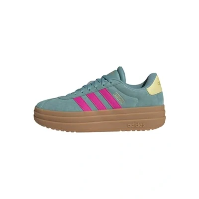 Abbildung von adidas Damen VL Court Bold Shoes Schuhe, Powder Teal/Shock Pink/Powder Yellow, 38 EU