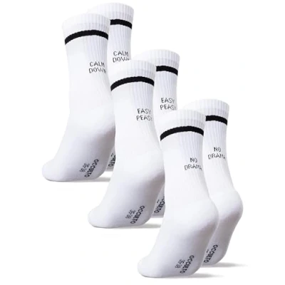 Abbildung von Occulto Damen &amp; Herren Statement Tennis Socken 3er Pack (Modell: Leo) Easy 35 38