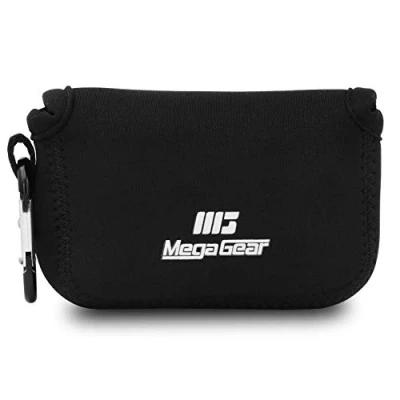 Abbildung von MegaGear MG716 Ultraleichte Kameratasche aus Neopren kompatibel mit Panasonic Lumix DC TZ95, TZ90, DMC TZ100 Schwarz