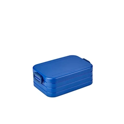 Abbildung von Mepal Lunchbox Take a Break Midi Brotdose To Go Für 2 Sandwiches oder 4 Brotscheiben Meal Prep Box Essensbox mit Unterteilung Spülmaschinenfest 900 ml Vivid Blue