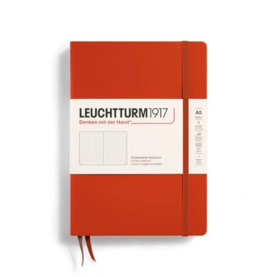 Abbildung von LEUCHTTURM1917 367251 Notizbuch Medium (A5), Hardcover, 251 nummerierte Seiten, Fox Red, dotted