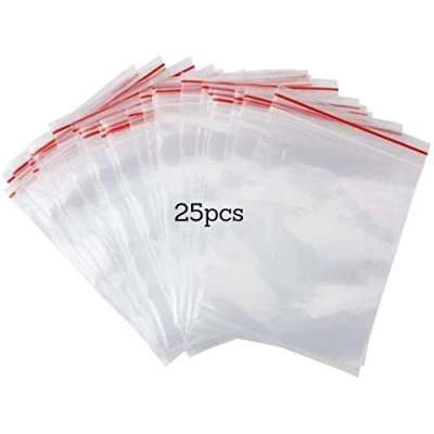 Abbildung von Pakico 25 Plastikbeutel 30 x 40 cm Wiederverschließbare Durchsichtige Dick und Haltbar Verschlussbeutel Kekstüten Schmuckverpackungen Lebensmittelbeutel Kleine Ziplock Beutel