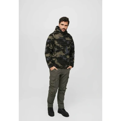 Abbildung von Brandit Fleecepullover, Herren, Größe: Large, Dark camouflage