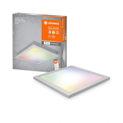 Abbildung von LEDVANCE Smarte LED Panel Leuchte mit WiFi Technologie für Innen, Lichtfarbe änderbar (3000 6500K), RGB Farben änderbar, 300mm x 300 mm, Kompatibel Google und Alexa, SMART+ PLANON PLUS MULTICOLOR
