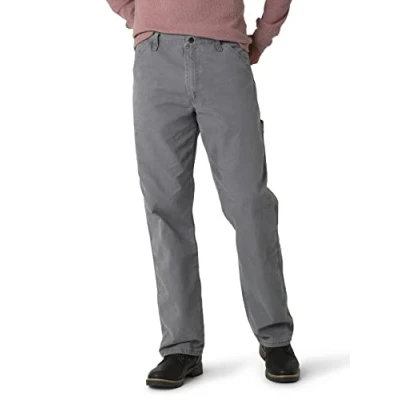 Abbildung von Wrangler Authentics Herren Classic Carpenter Jeans, Felsengrau, 42W / 32L