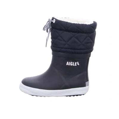 Abbildung von Aigle Giboulee Unisex Gummistiefel für Kinder, Größe: 35, Marine/blanc Schuhe