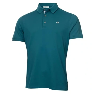 Abbildung von Calvin Klein Herren Campus 3 Knopf Kragen Polo Hemd Benzinsport M